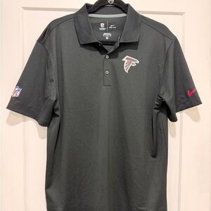 NFL Black Polo Shirt Atlanta Falcons